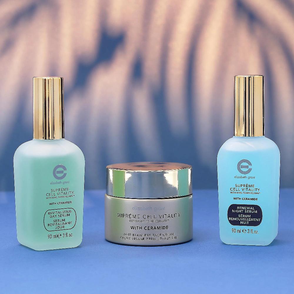 QVC Elizabeth Grant Kit Supreme Cell Vitality: crema + 2 sieri giorno e notte