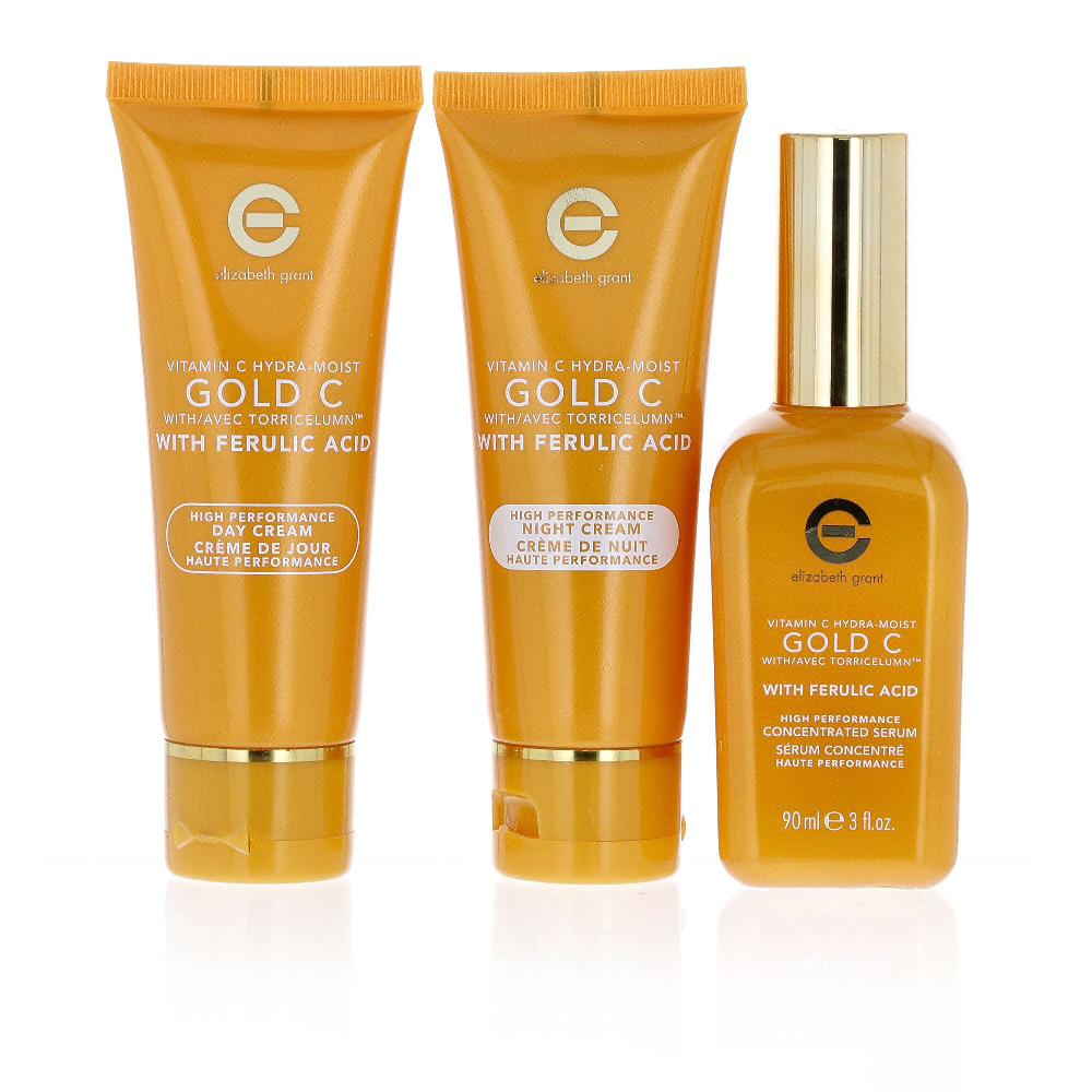 QVC Elizabeth Grant Vitamin C Hydra-Moist Gold 3 Prodotti Antiage