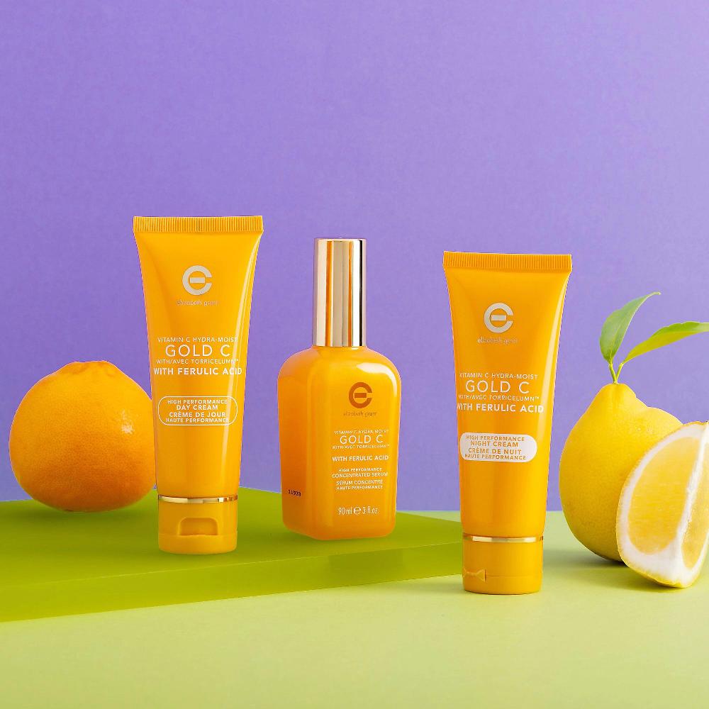 QVC Elizabeth Grant Vitamin C Hydra-Moist Gold 3 prodotti antiage