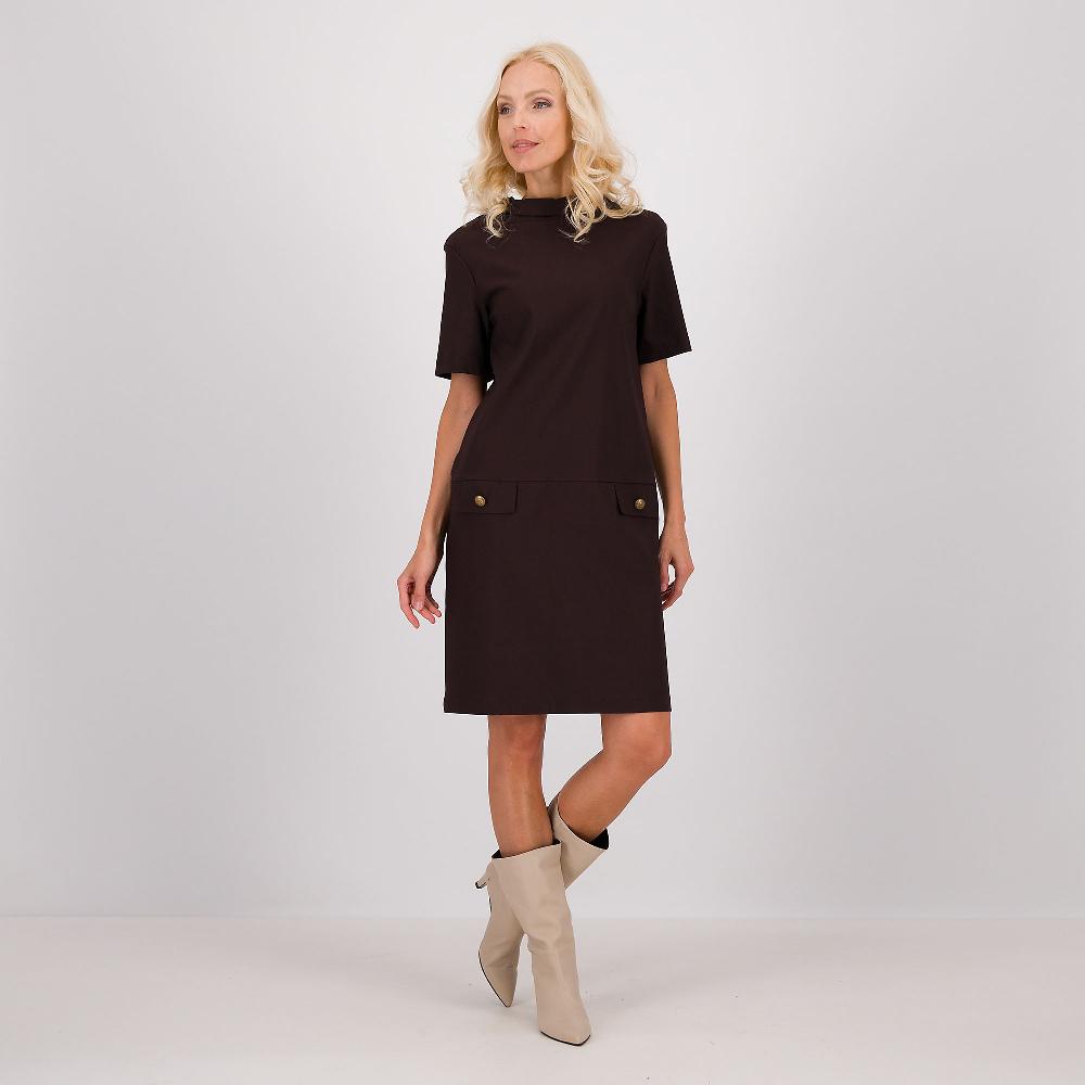 QVC Enjoy Abito in tessuto superstretch con scollo ad anello