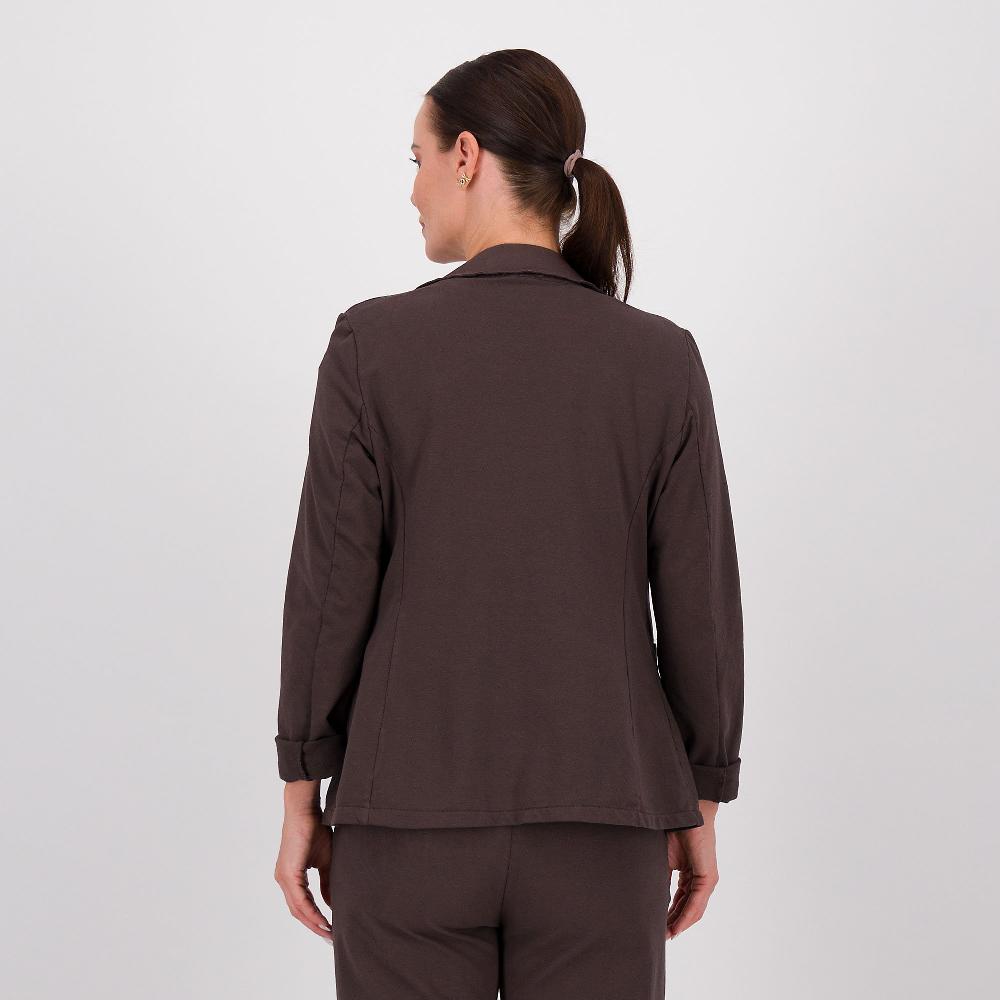 QVC Enjoy Blazer In Felpa A Un Bottone Con Collo Rever