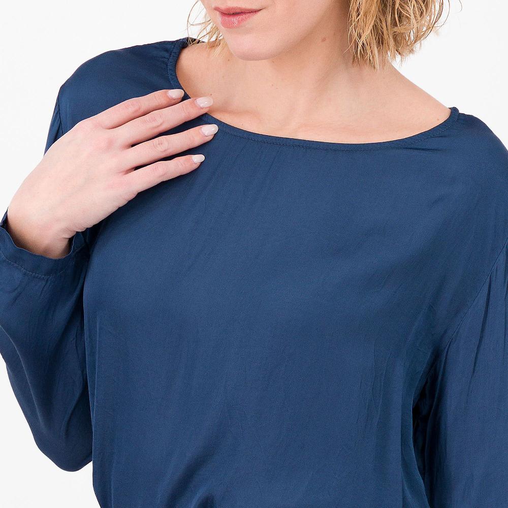 QVC Enjoy Blusa Con Scollo Tondo In Raso Di Viscosa