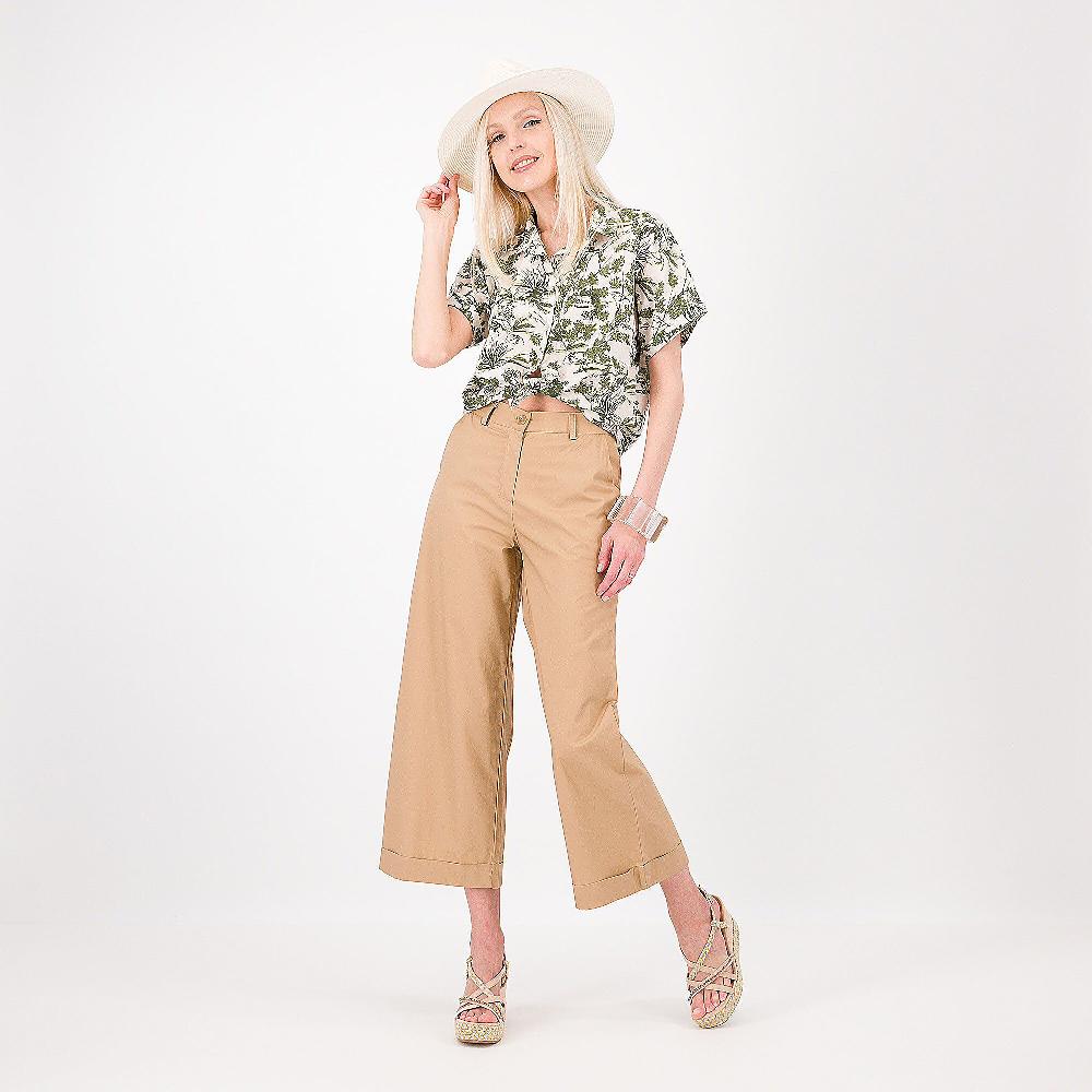 QVC Enjoy Camicia A Maniche Corte In Mussola Di Cotone