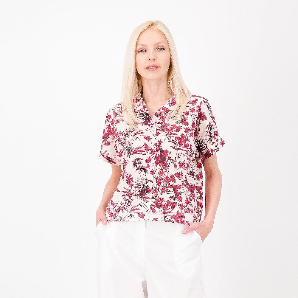 QVC Enjoy Camicia a maniche corte in mussola di cotone