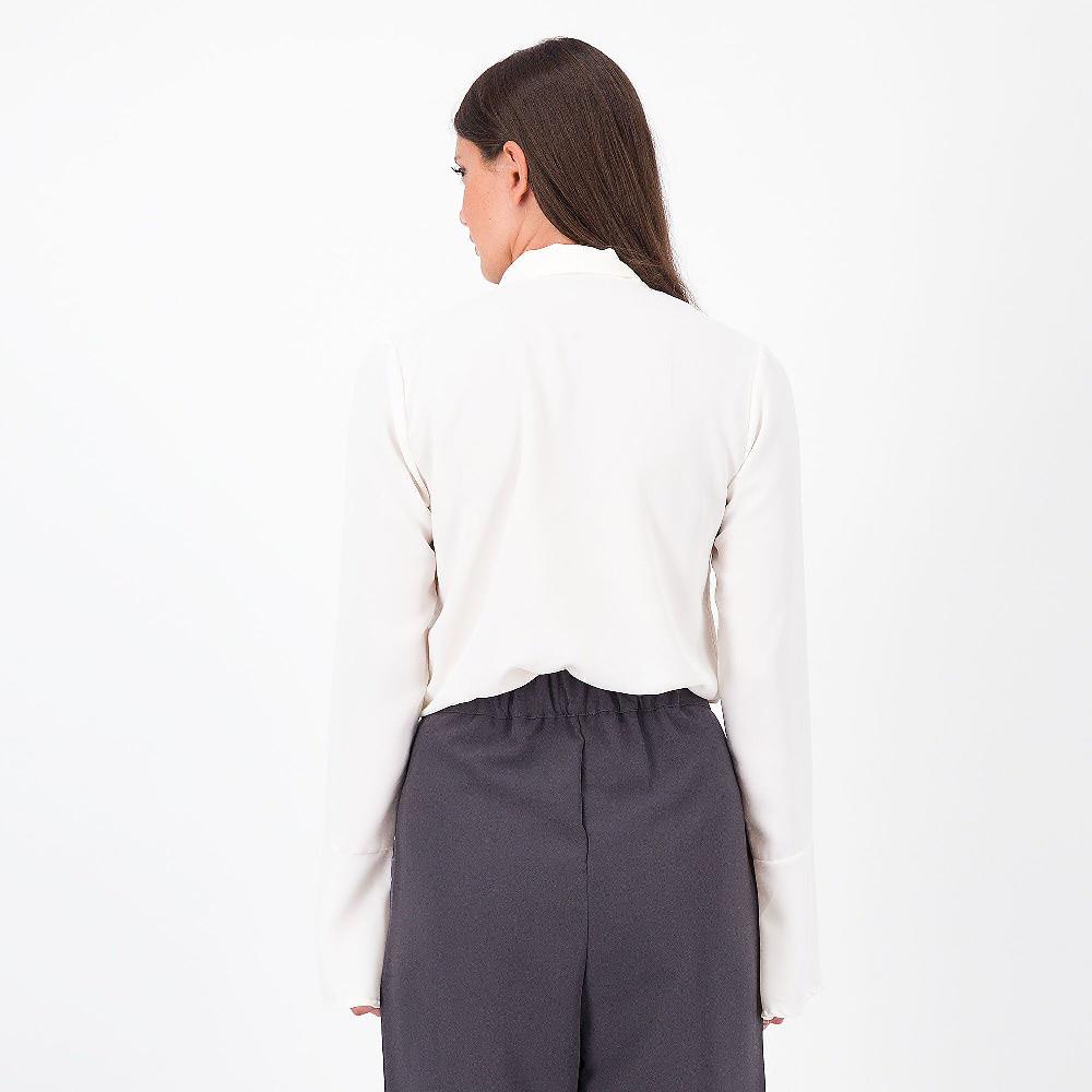 QVC Enjoy Camicia A Maniche Lunghe In Tessuto Fluido
