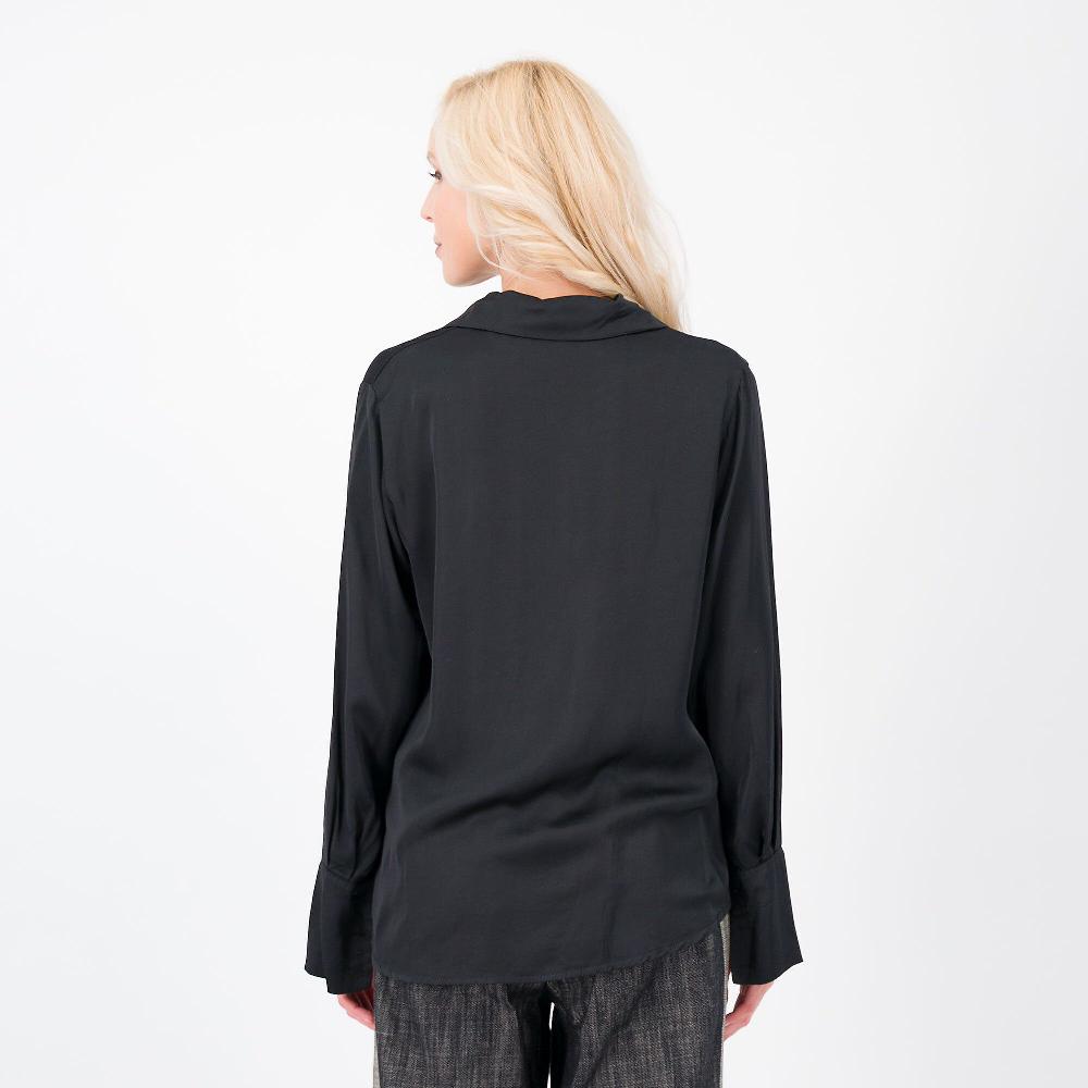 QVC Enjoy Camicia In Raso Di Viscosa Con Polso Alto