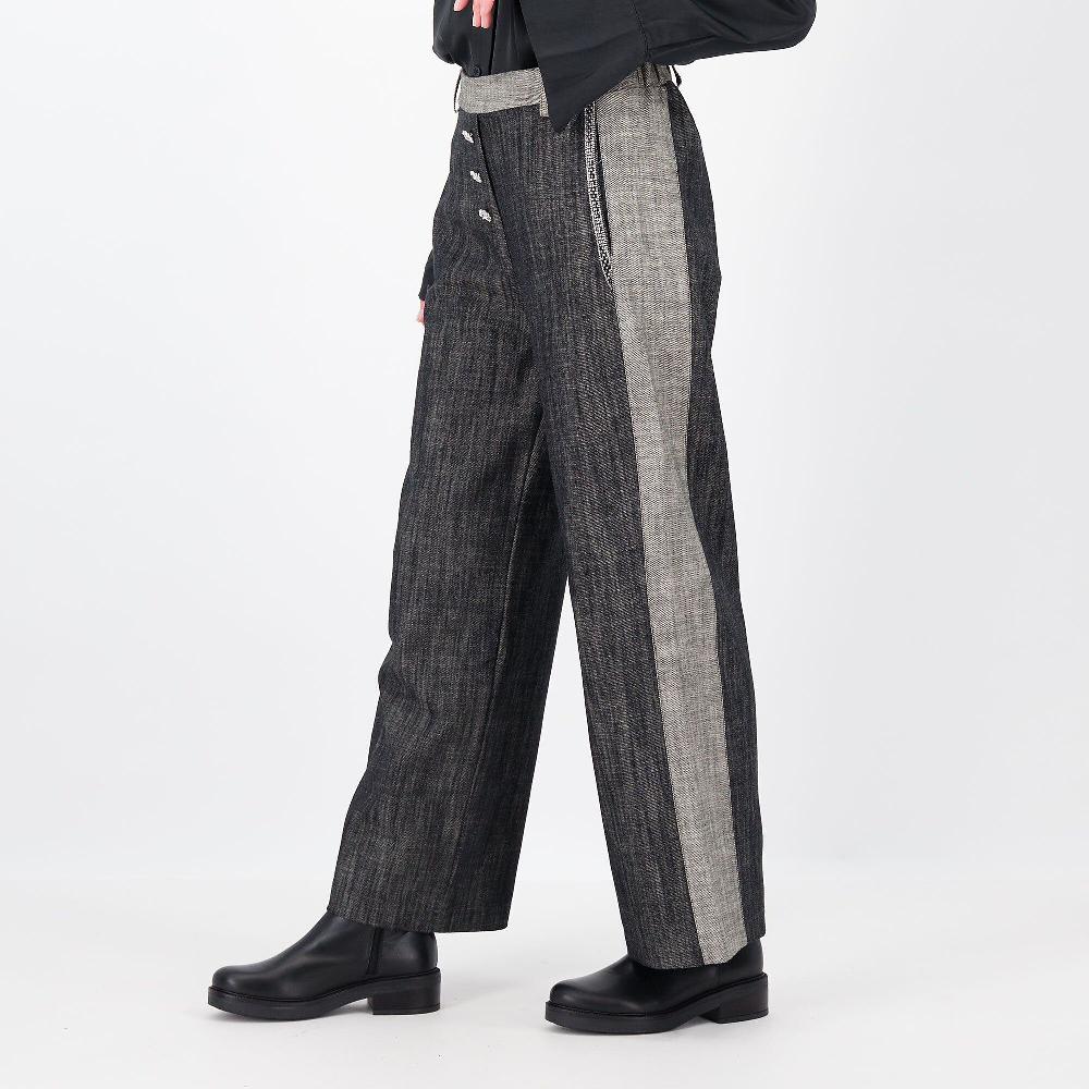 QVC Enjoy Jeans A Palazzo Con Inserti E Bottoni Gioiello