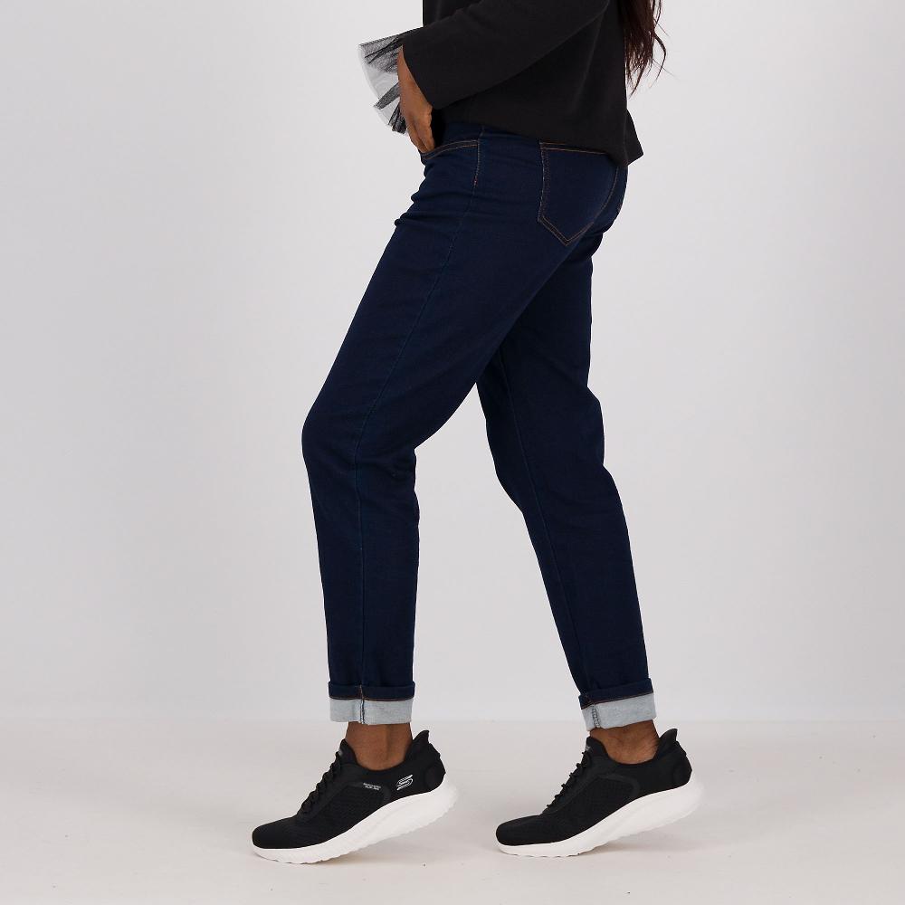 QVC Enjoy Jeans Regular Felpati Con Risvolto Al Fondo