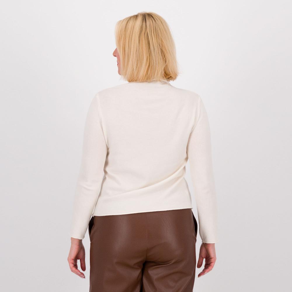 QVC Enjoy Maglioncino In Misto Viscosa Con Collo A Ciambella