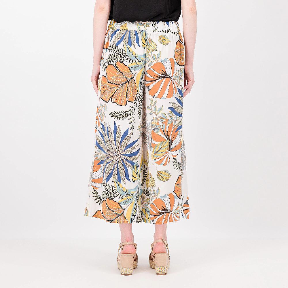 QVC Enjoy Pantagonna Cropped Fantasia In Mussola Di Viscosa