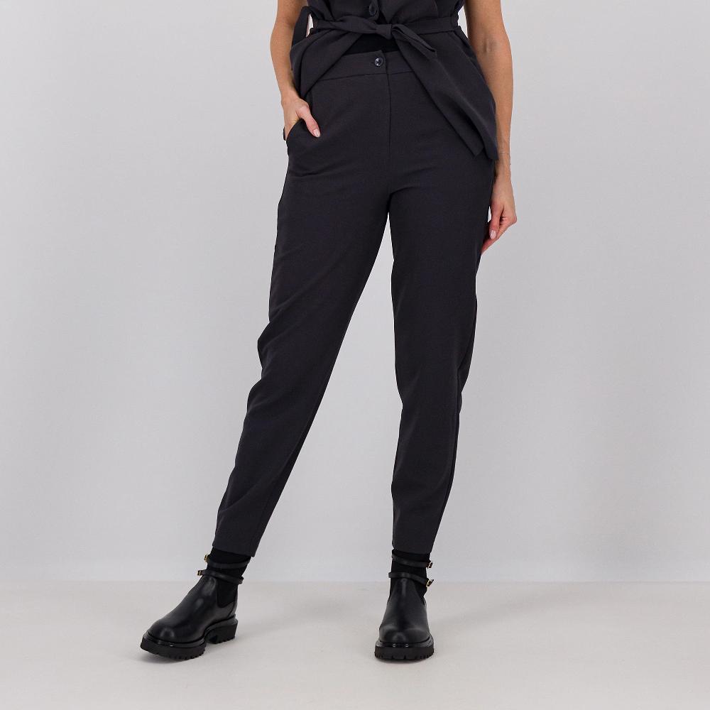 QVC Enjoy Pantaloni a sigaretta in tessuto bi-stretch con bottone e zip