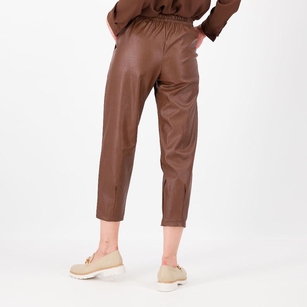 QVC Enjoy Pantaloni Balloon In Tessuto Spalmato Con Pinces Al Fondo