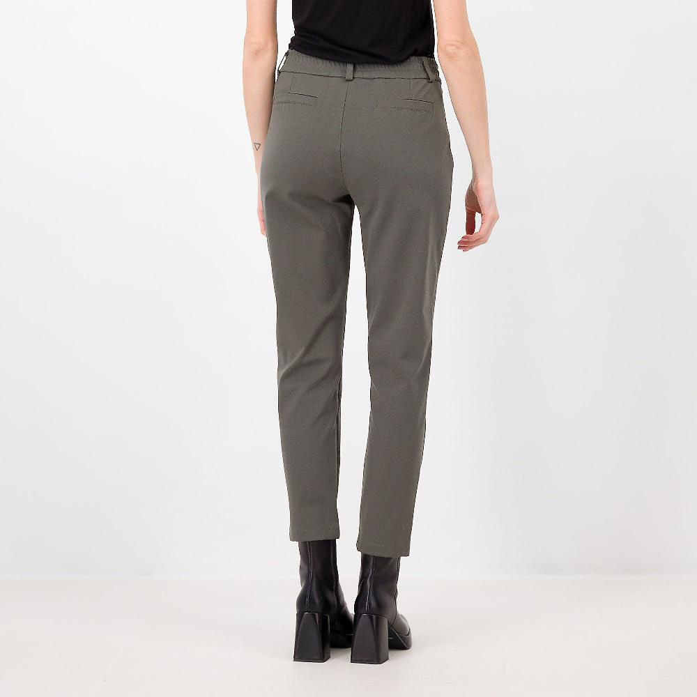 QVC Enjoy Pantaloni Chino In Punto Milano Viscosa Motivo Pieghe Made In Italy