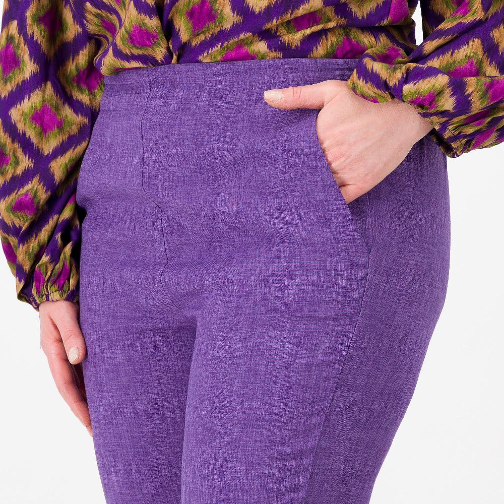 QVC Enjoy Pantaloni In Tessuto Tecnico Con Elastico Dietro