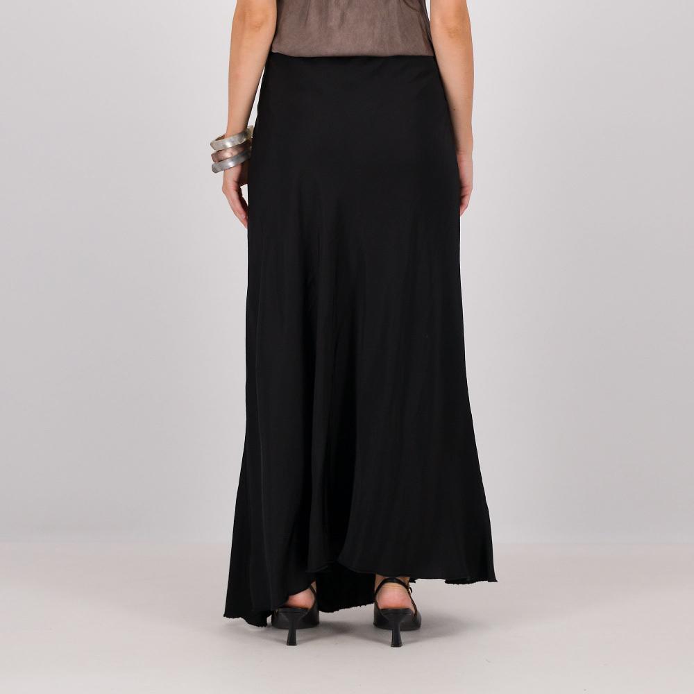 QVC ENJOY TRICOT Gonna longuette in raso di viscosa con elastico in vita