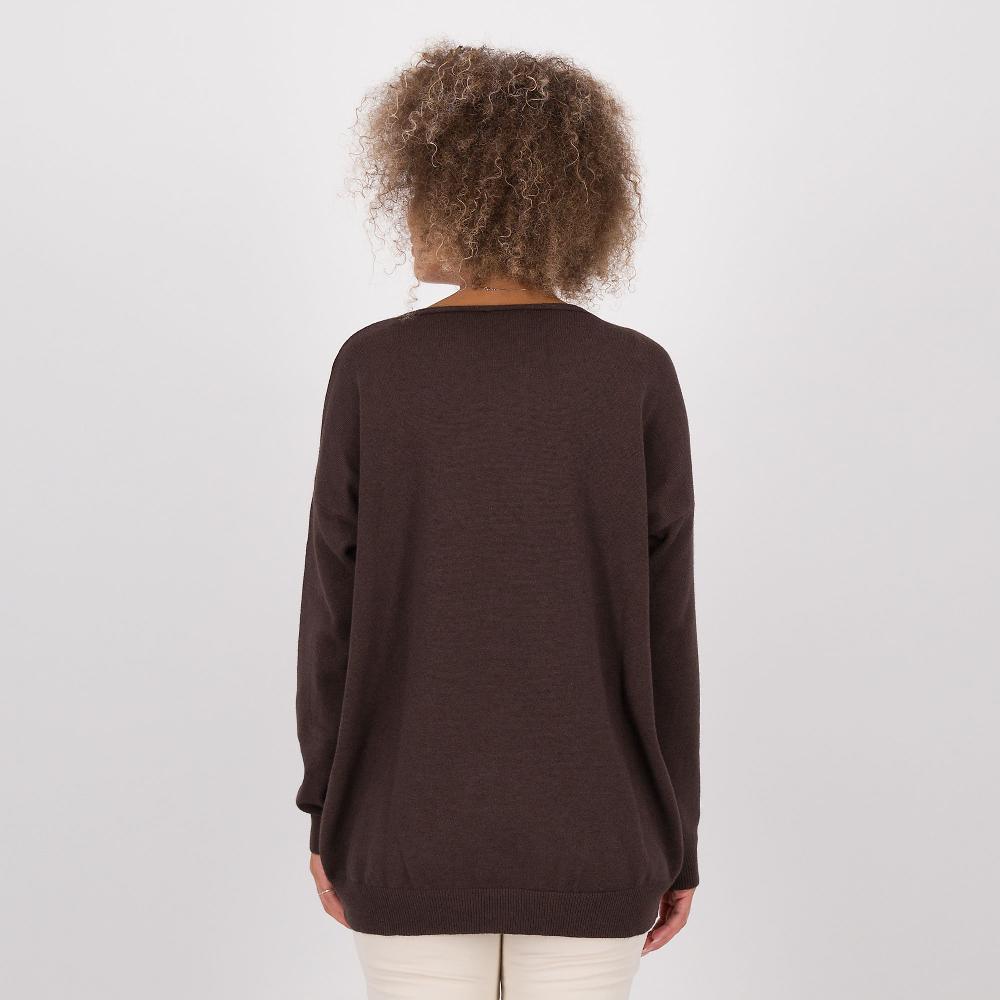 QVC ENJOY TRICOT Maglia Con Maniche Lunghe E Scollo A Barchetta