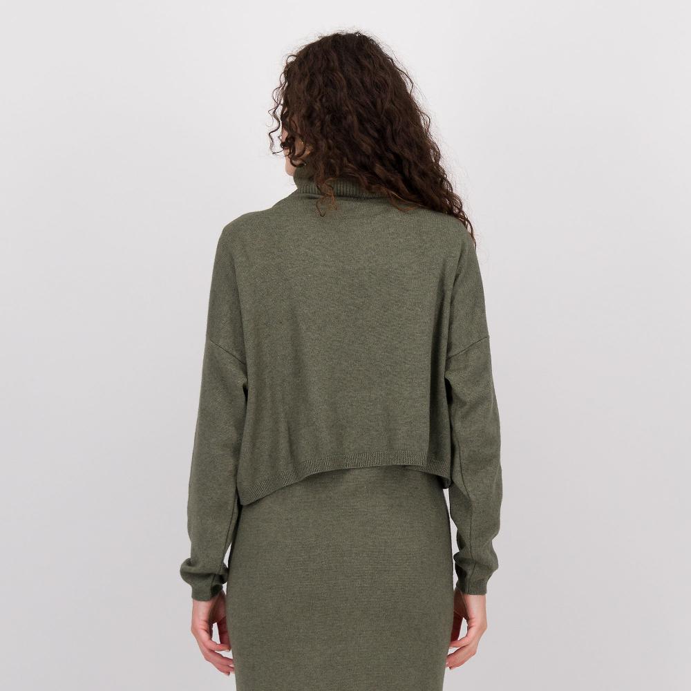 QVC ENJOY TRICOT Maglia Corta A Collo Alto In Misto Viscosa