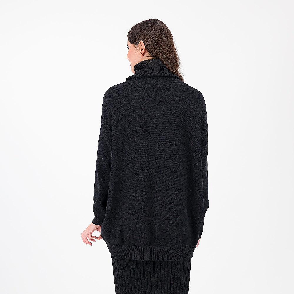 QVC ENJOY TRICOT Maglia Rasata Linea A Ovetto Collo Alto