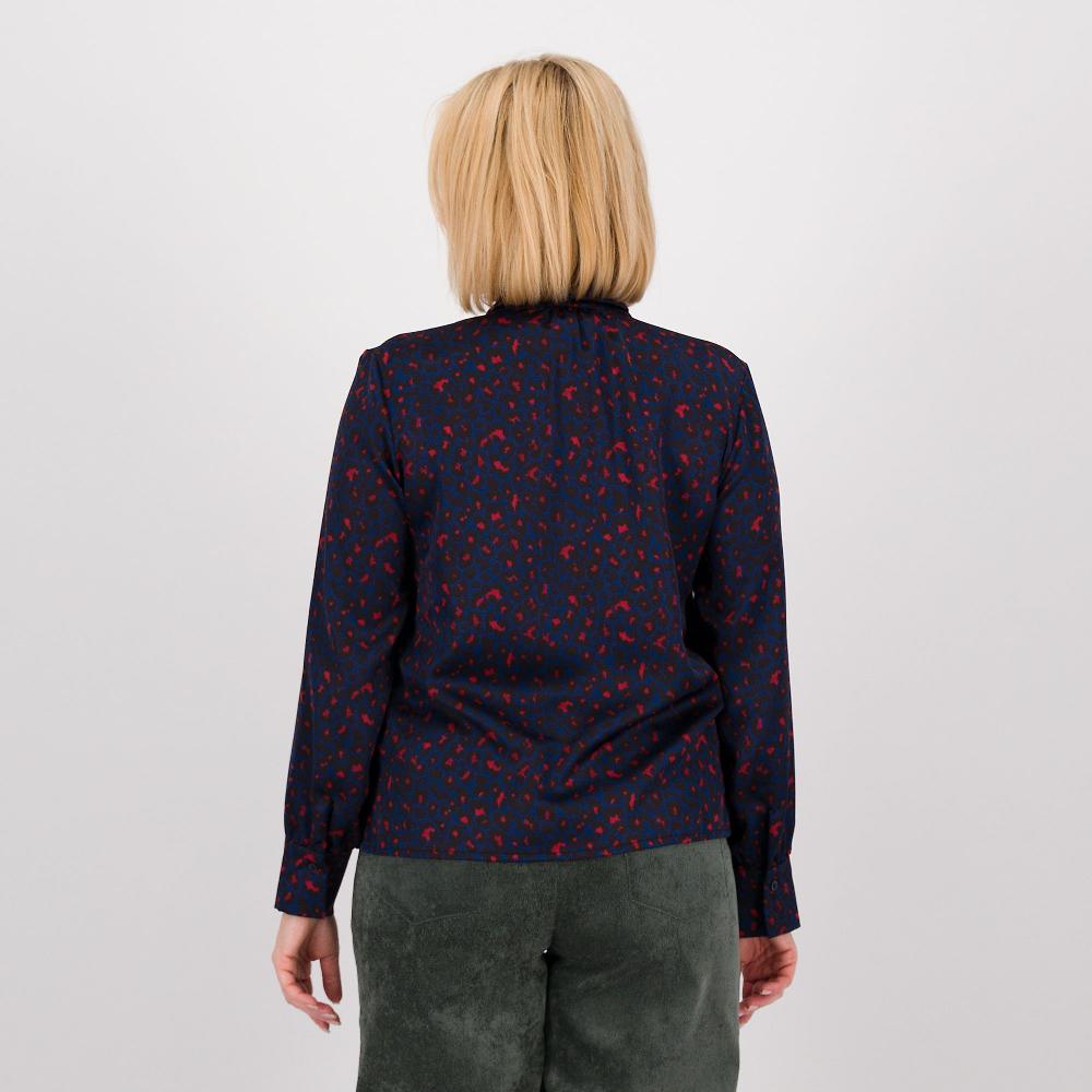 QVC EVA Franco Ciambella Camicia Animalier Con Sciarpina In Raso