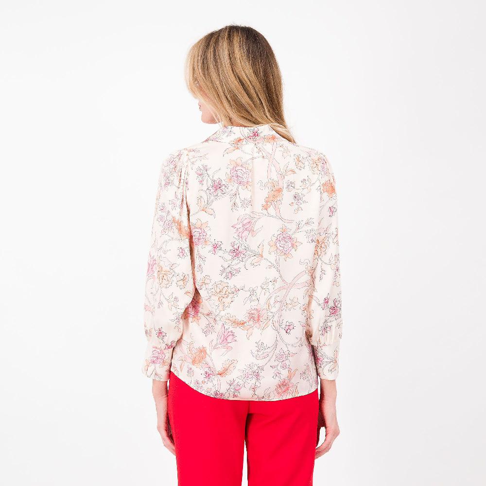 QVC EVA Franco Ciambella Camicia Fantasia In Raso 100% Viscosa Manica Con Polsino Made In Italy