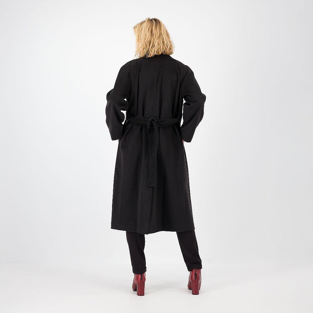 QVC EVA Franco Ciambella Cappotto Lungo In Panno Con Cintura