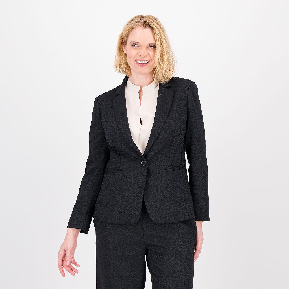 QVC EVA Franco Ciambella Giacca in tessuto jacquard con collo rever