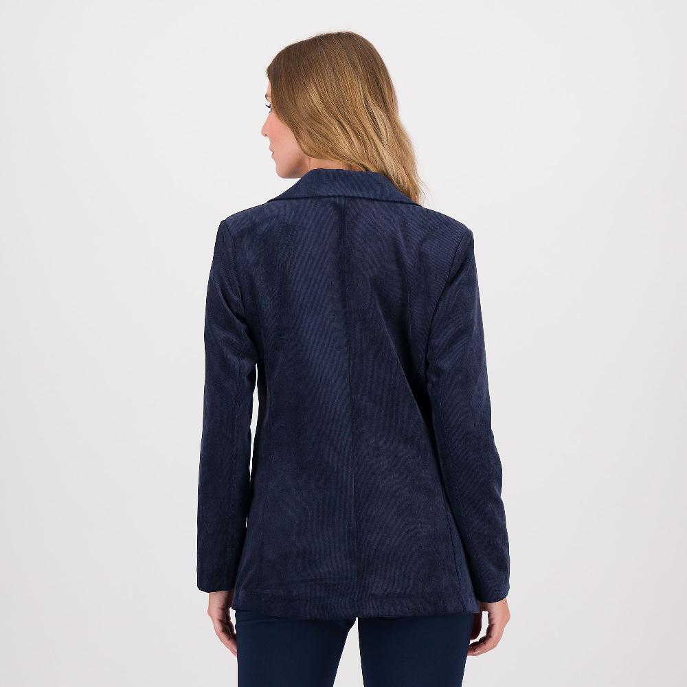 QVC EVA Franco Ciambella Giacca In Velluto Con Collo Rever