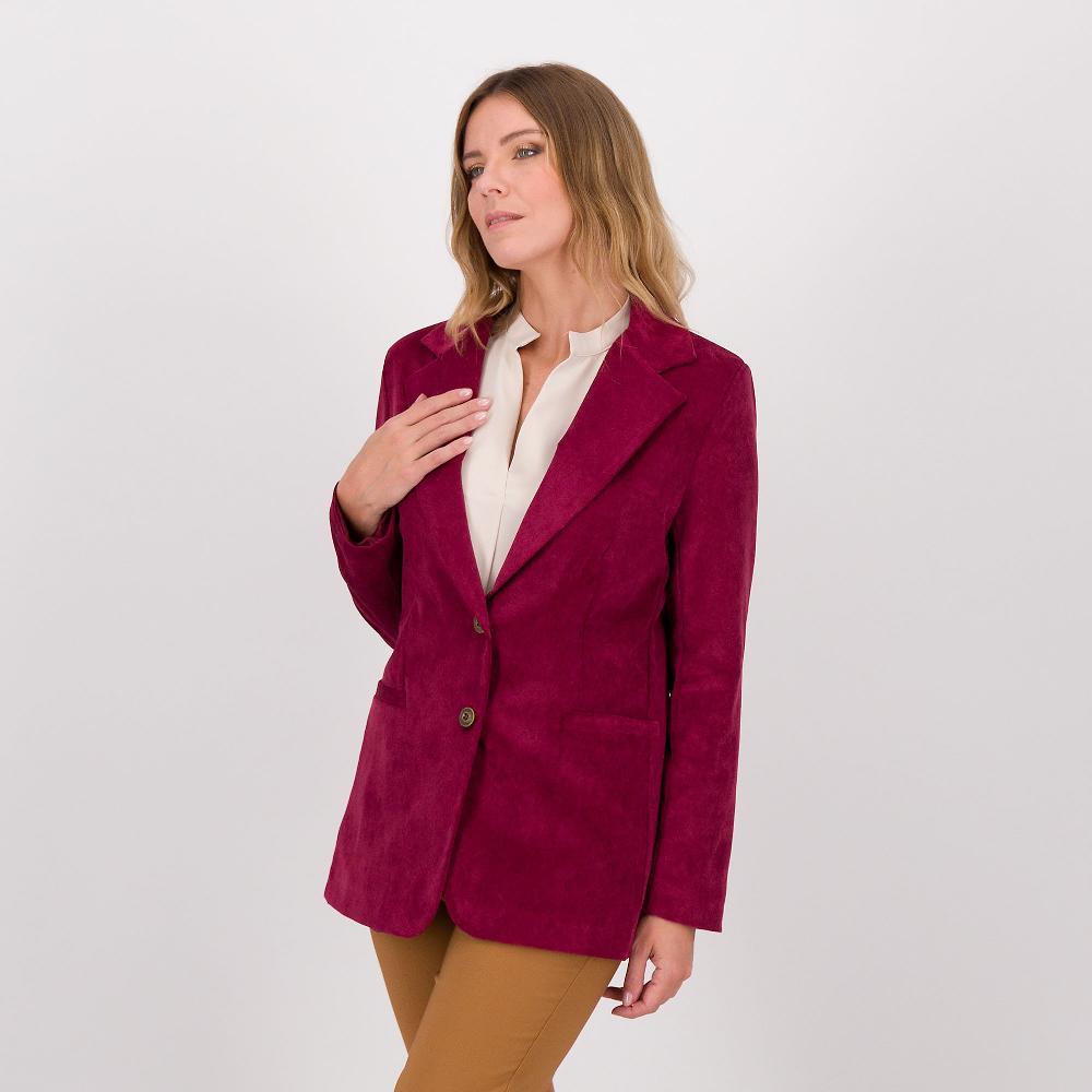 QVC EVA Franco Ciambella Giacca in velluto con collo rever