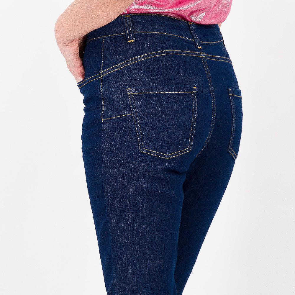 QVC EVA Franco Ciambella Jeans 5 Tasche Gamba Dritta Passanti In Vita Made In Italy