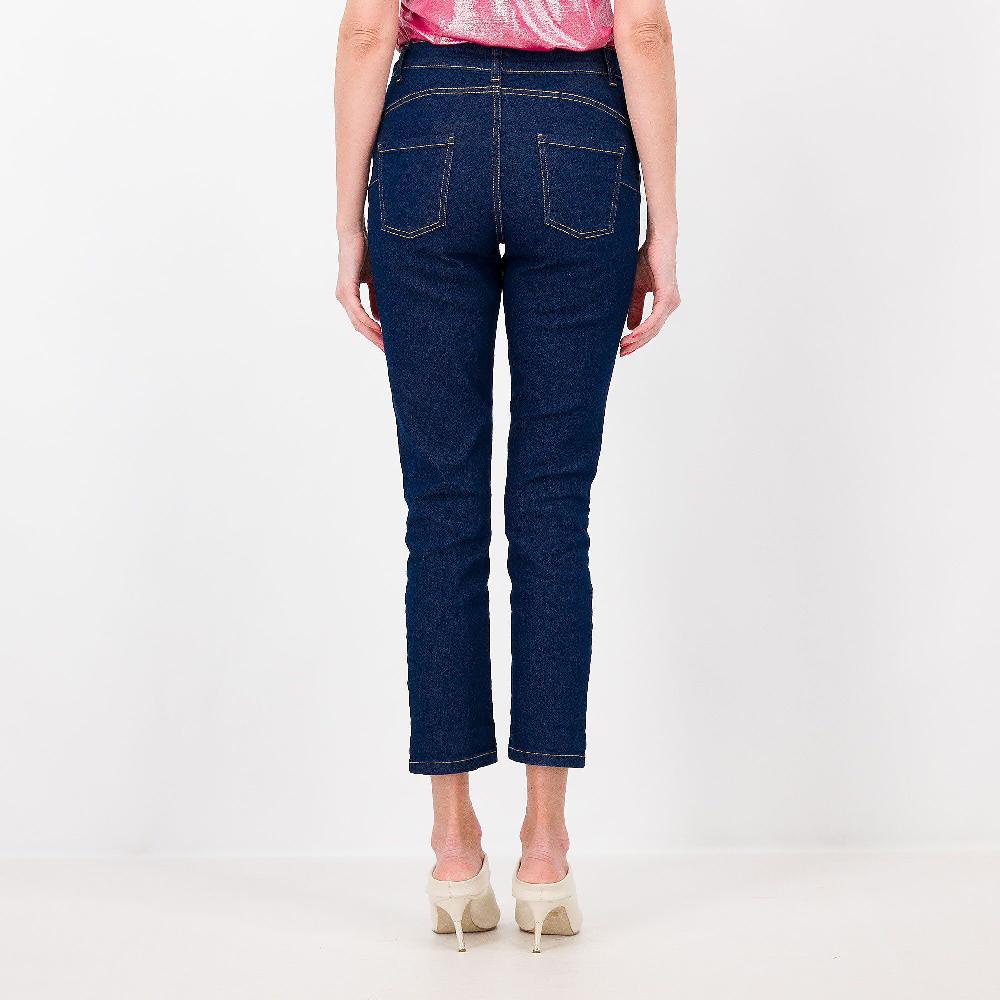 QVC EVA Franco Ciambella Jeans 5 Tasche Gamba Dritta Passanti In Vita Made In Italy
