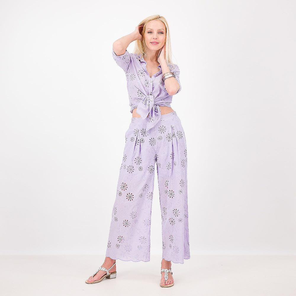 QVC EVA Franco Ciambella Pantaloni Ampi In Sangallo