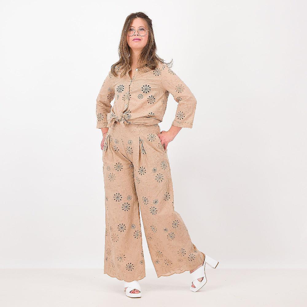 QVC EVA Franco Ciambella Pantaloni Ampi In Sangallo
