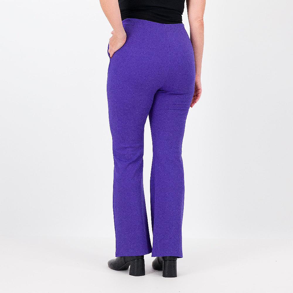 QVC EVA Franco Ciambella Pantaloni Bootcut In Tessuto Cavallery
