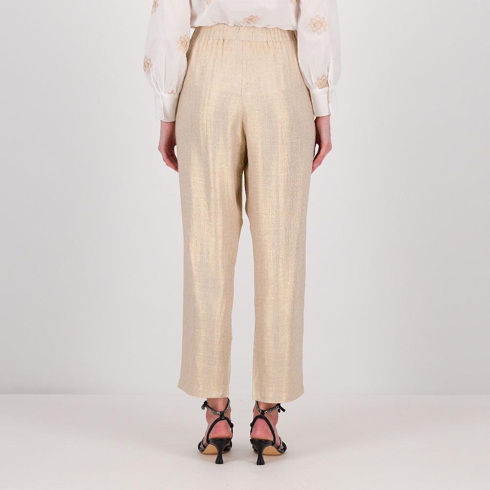 QVC EVA Franco Ciambella Pantaloni In Lino Spalmato
