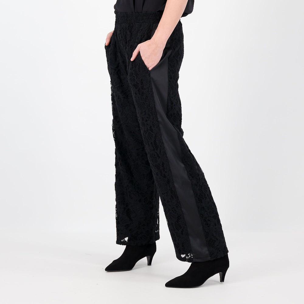 QVC EVA Franco Ciambella Pantaloni In Pizzo Con Banda Laterale