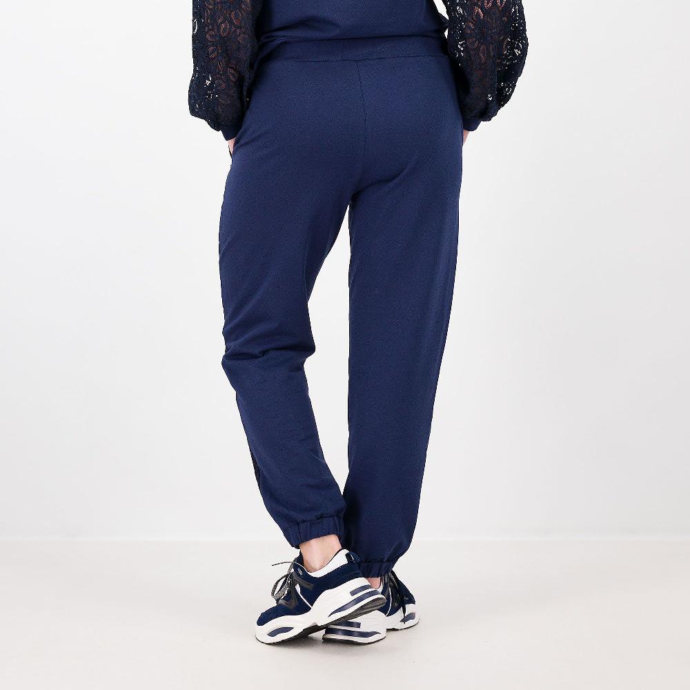 QVC EVA Franco Ciambella Pantaloni Jogger In Felpa Di Cotone Con Pizzo