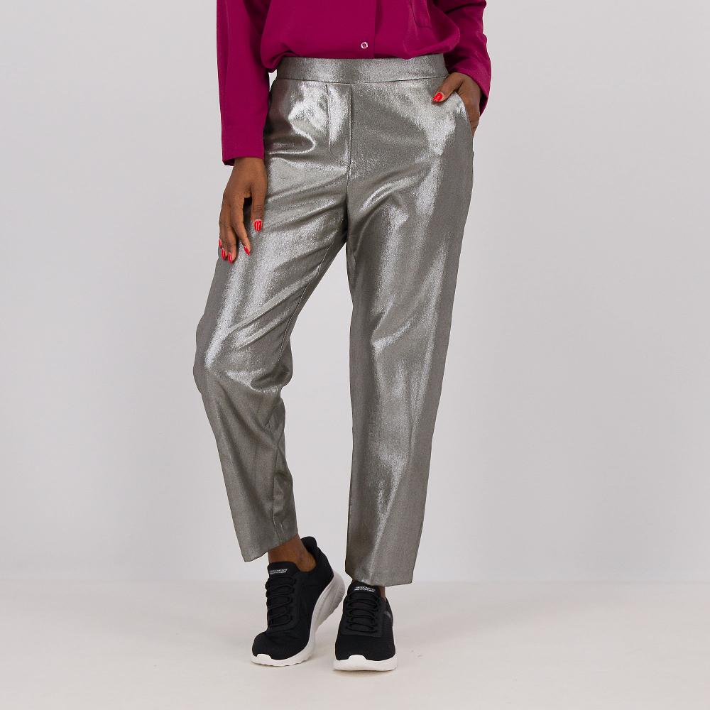 QVC EVA Franco Ciambella Pantaloni jogger in tessuto laminato con elastico dietro