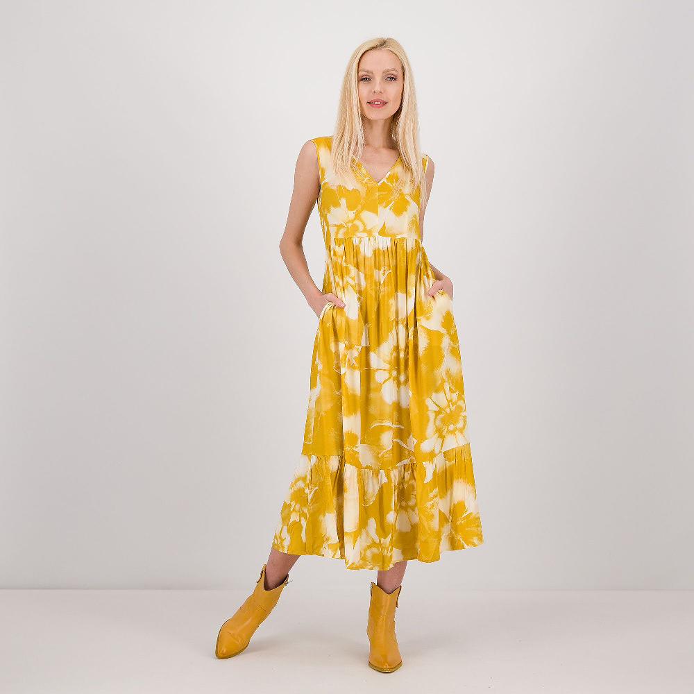 QVC EXTESA Abito in raso di viscosa con fantasia fiori