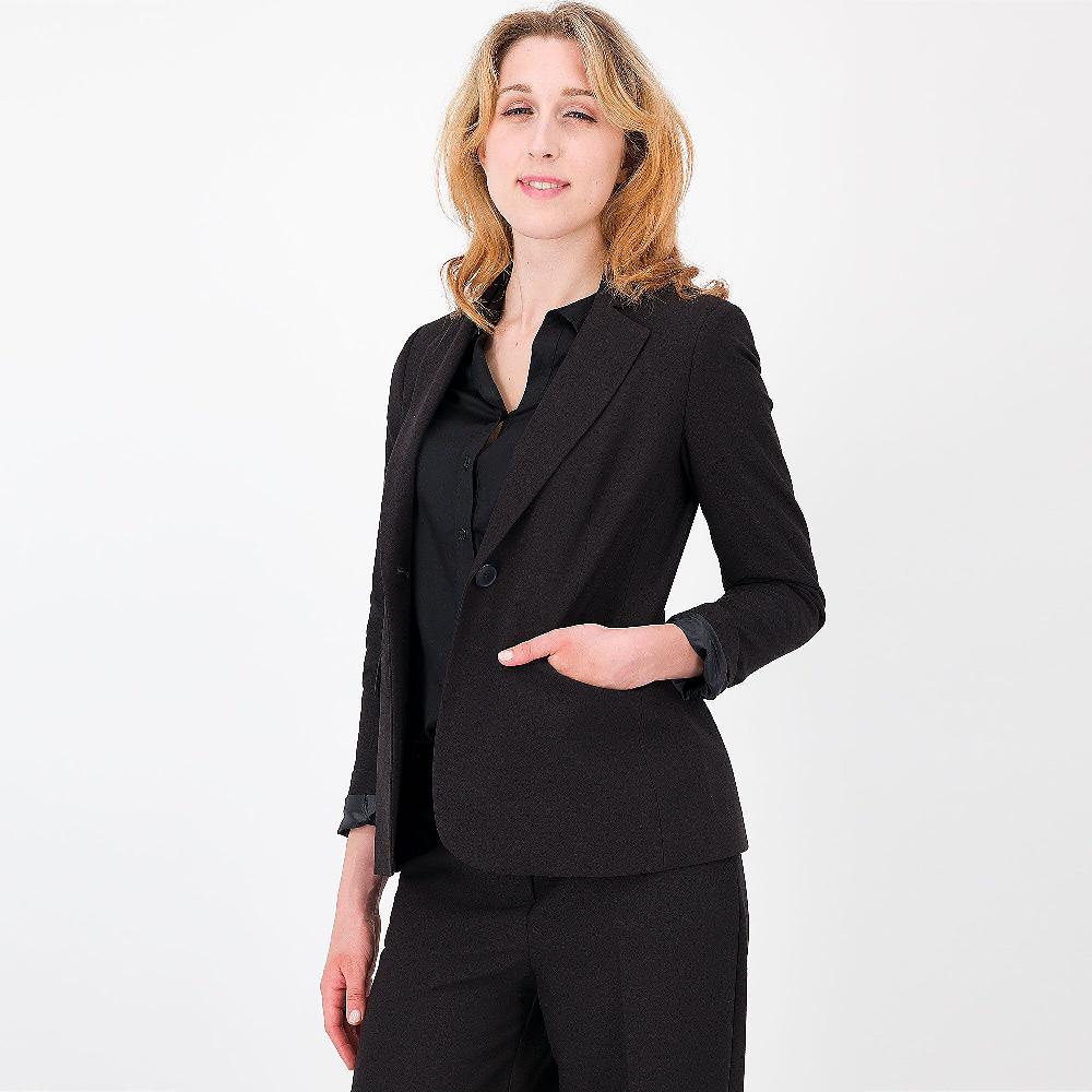 QVC EXTESA Blazer In Crêpe Chiusura A 1 Bottone Tasche Con Aletta Made In Italy