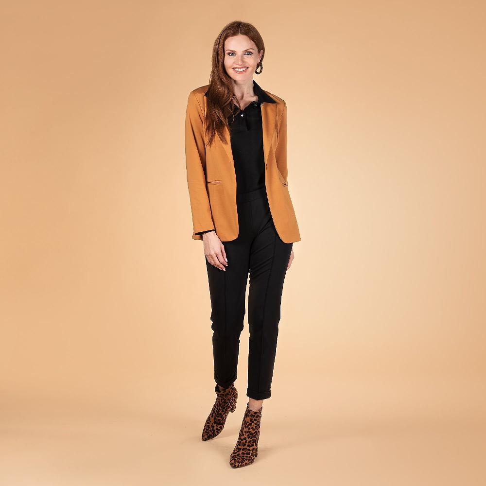 QVC EXTESA Blazer In Punto Stoffa Con Tasche A Filetto