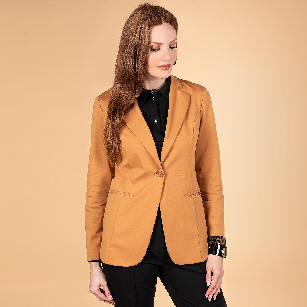 QVC EXTESA Blazer In Punto Stoffa Con Tasche A Filetto
