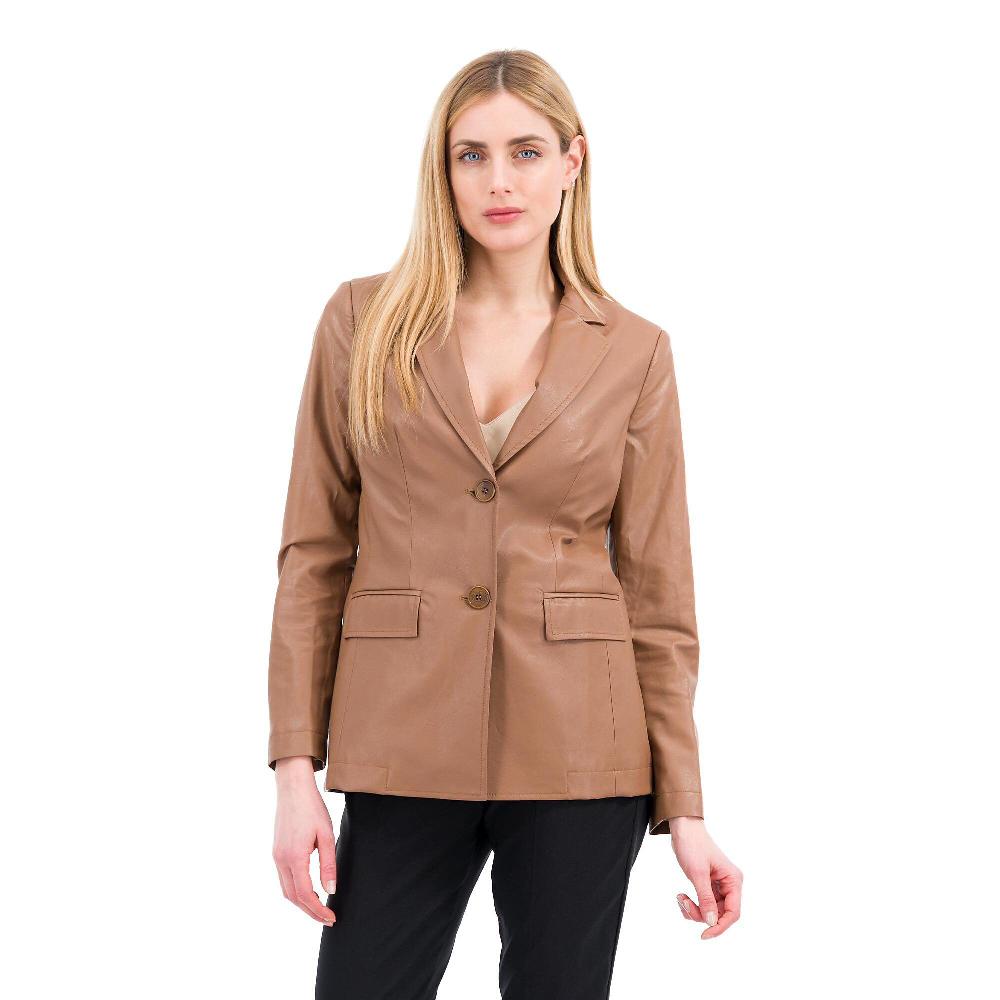 QVC EXTESA Blazer in tessuto spalmato con tasche ad aletta