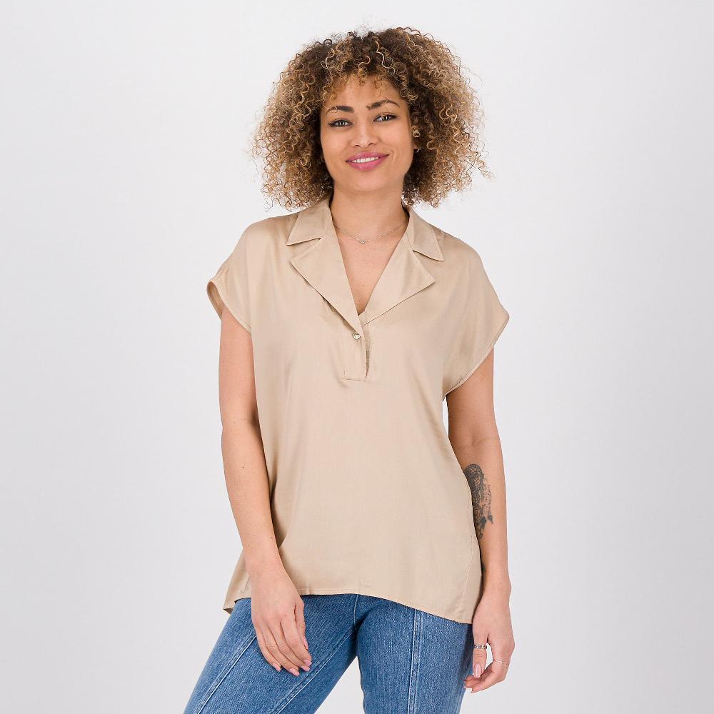 QVC EXTESA Blusa in raso di viscosa collo a camicia