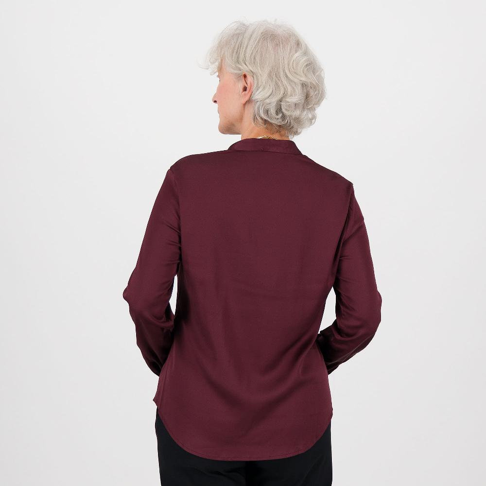 QVC EXTESA Camicia In Raso Di Viscosa Stretch A Maniche Lunghe