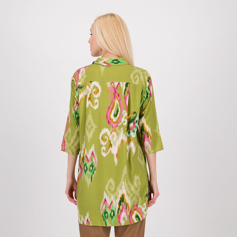 QVC EXTESA Camicia Lunga In Viscosa Fantasia Con Spacchi