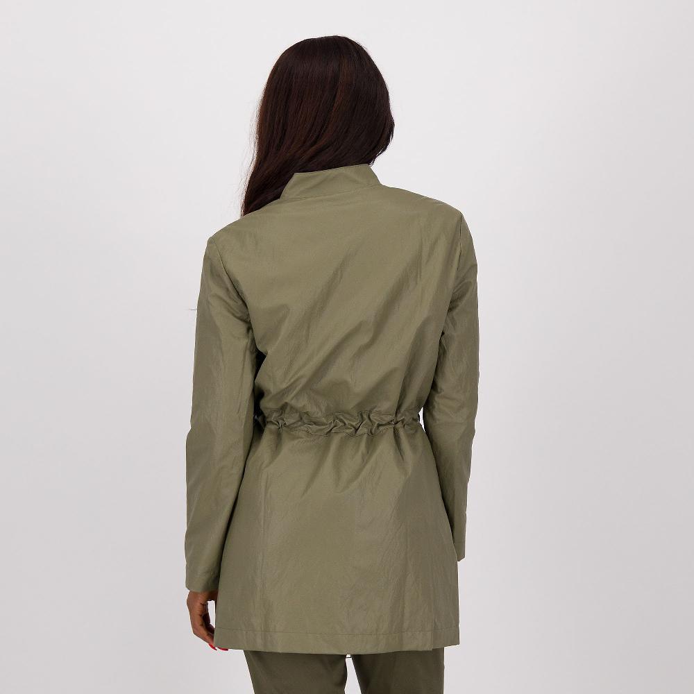 QVC Extesa Giacca In Tessuto Spalmato Con Coulisse E Chiusura Zip