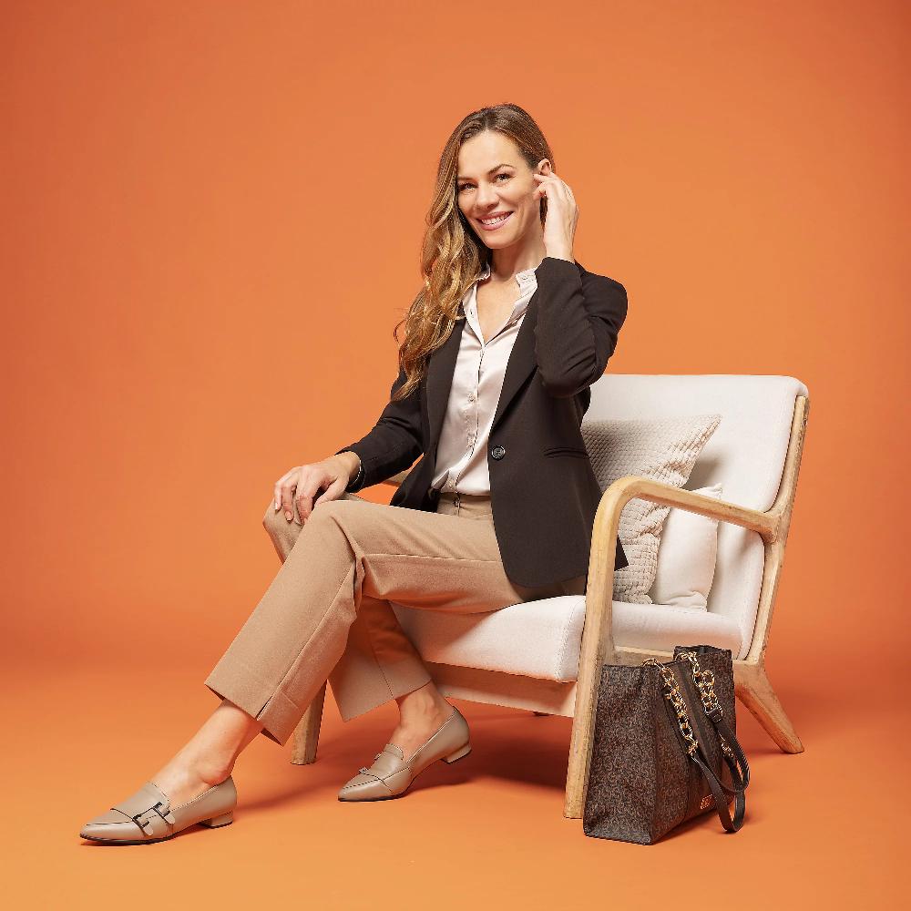 QVC Extesa Giacca In Twill Con Viscosa Tasche A Filetto Linea Sciancrata