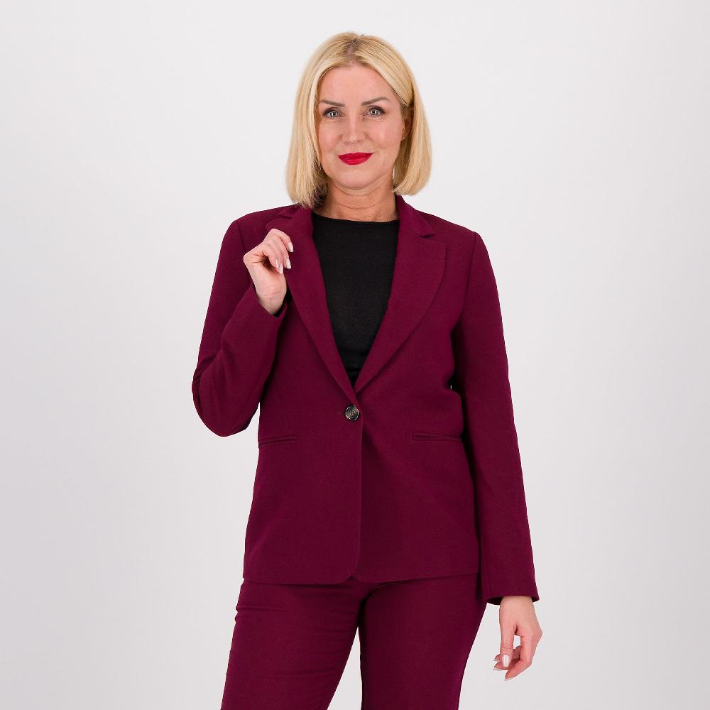 QVC Extesa Giacca in twill con viscosa Tasche a filetto Linea sciancrata