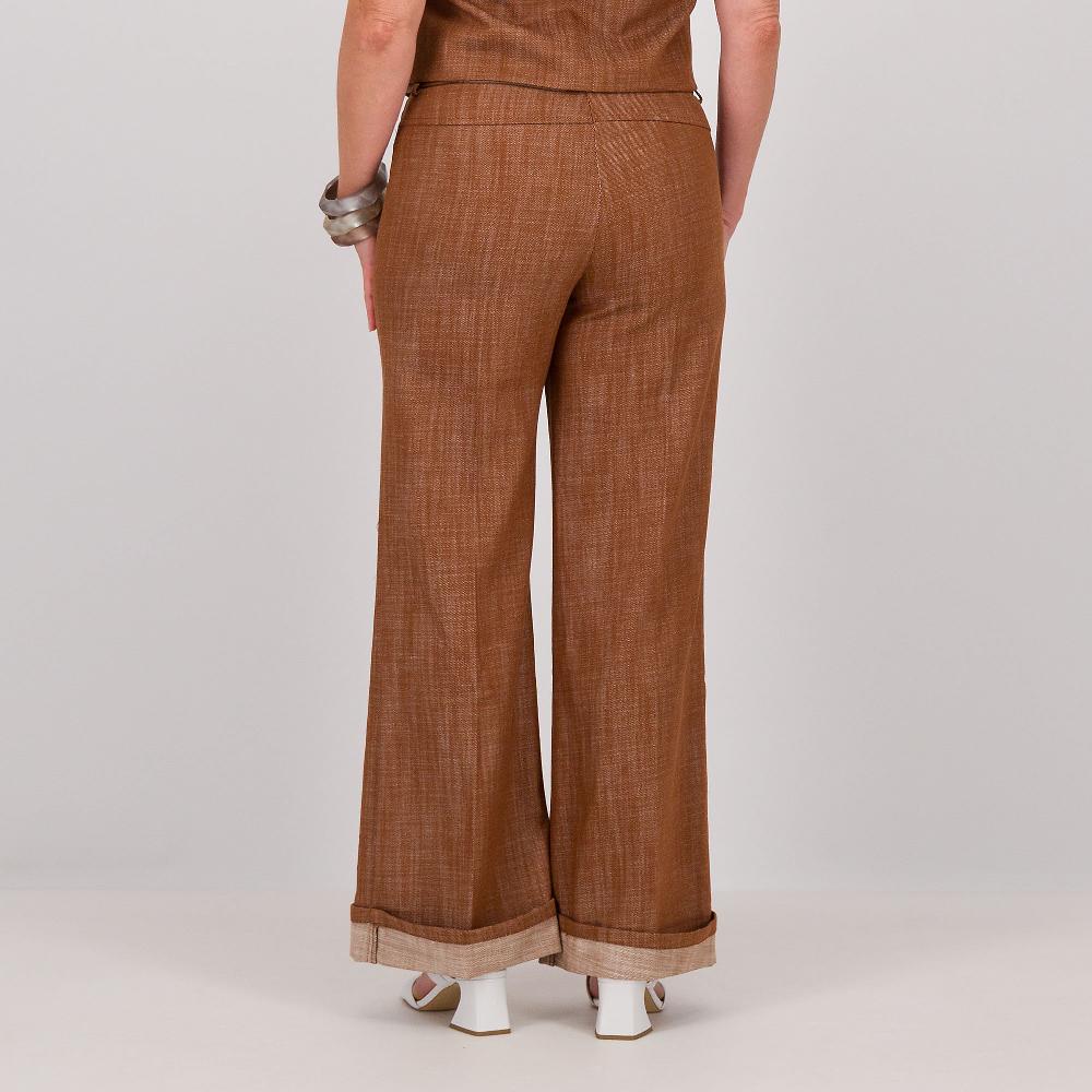 QVC EXTESA Jeans 100% Cotone A Gamba Ampia Con Elastico In Vita