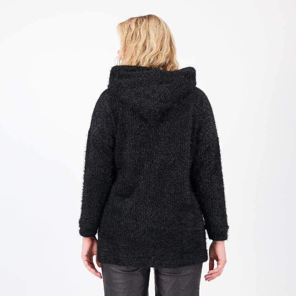 QVC EXTESA Maglia Lunga In Tessuto Bouclé Lamé Con Cappuccio
